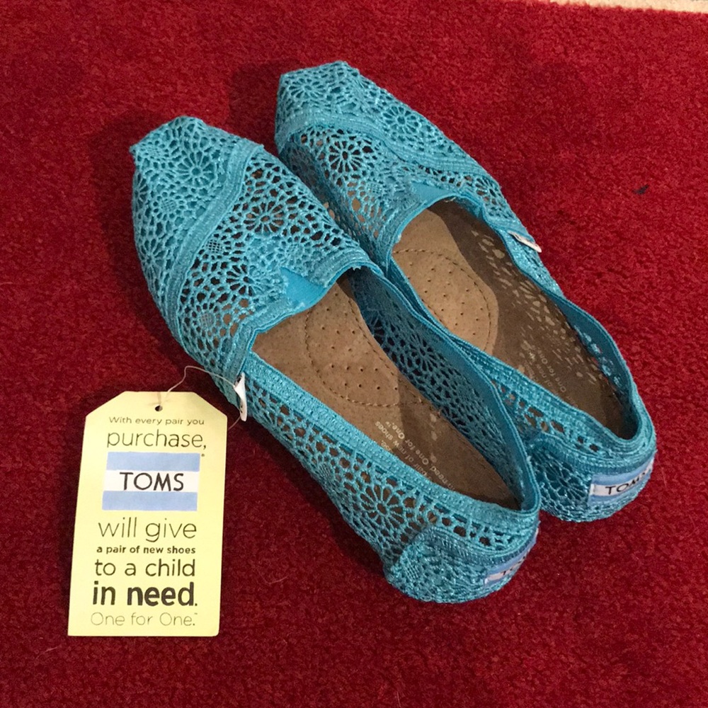 TOMS - Aqua Morocco Crochet